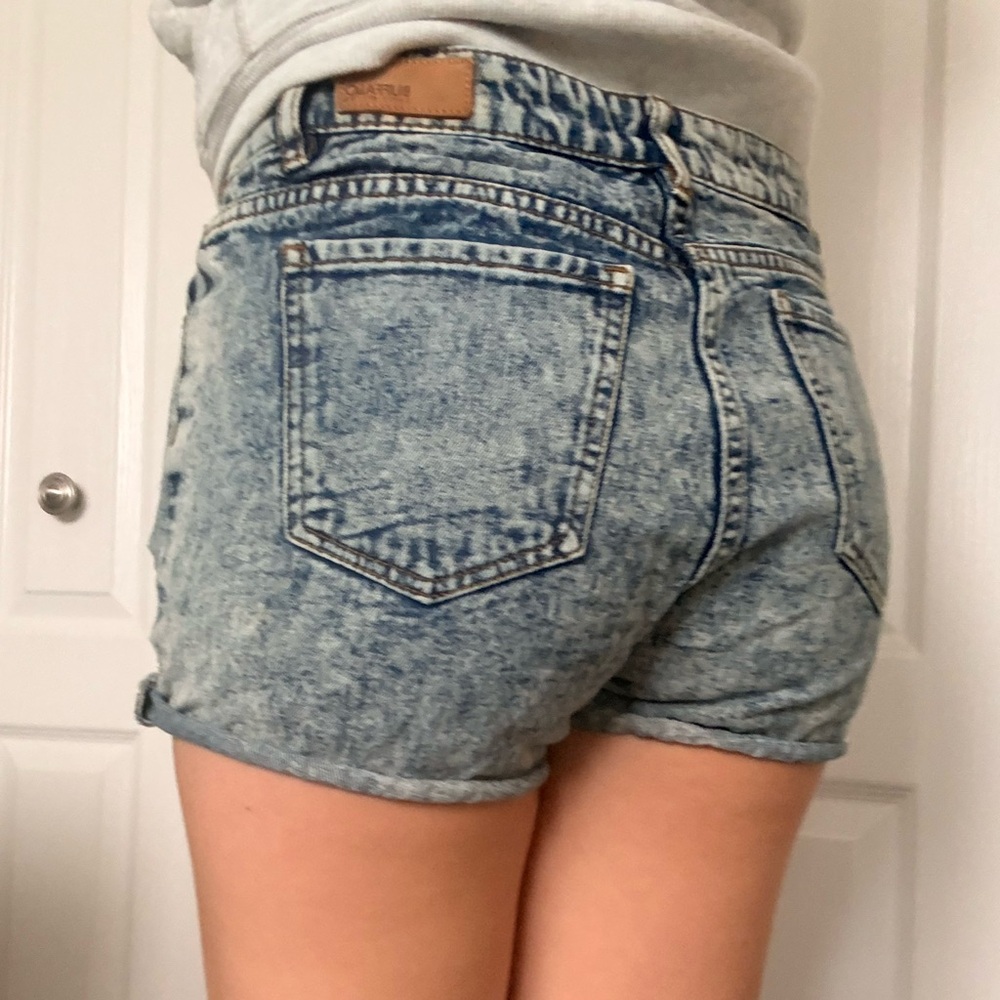 Buffalo David Bitton Acid Wash Jean Shorts